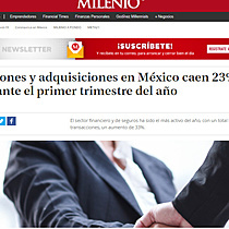 Fusiones y adquisiciones en Mxico caen 23% durante el primer trimestre del ao